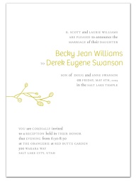 Very simple and elegant 5x7 flat one sided announcement. Customize color and fonts.