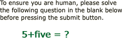 To ensure you are human,
